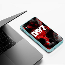 Чехол iPhone XS Max матовый DAYZ BLOOD ДЕЙЗИ КРОВЬ Z, цвет: 3D-мятный — фото 2