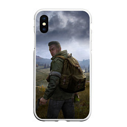 Чехол iPhone XS Max матовый DAYZ POSTER ДЕЙЗИ ПОСТЕР Z, цвет: 3D-белый