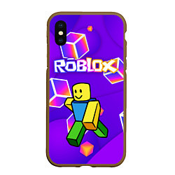 Чехол iPhone XS Max матовый ROBLOX КУБЫ
