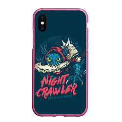 Чехол iPhone XS Max матовый Night Crawler Dota 2