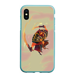 Чехол iPhone XS Max матовый Ember Dota 2, цвет: 3D-мятный