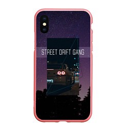 Чехол iPhone XS Max матовый Street Drift Gang Дрифт