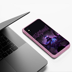 Чехол iPhone XS Max матовый Блэкхол Dota 2, цвет: 3D-розовый — фото 2