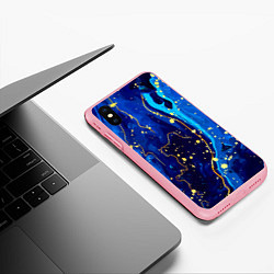 Чехол iPhone XS Max матовый СИНИЙ ГРАНИТ, цвет: 3D-баблгам — фото 2