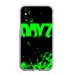 Чехол iPhone XS Max матовый Dayz, цвет: 3D-сиреневый