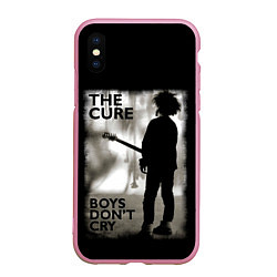 Чехол iPhone XS Max матовый THE CURE, цвет: 3D-розовый