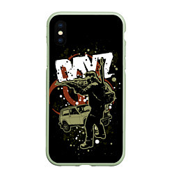 Чехол iPhone XS Max матовый DayZ, цвет: 3D-салатовый