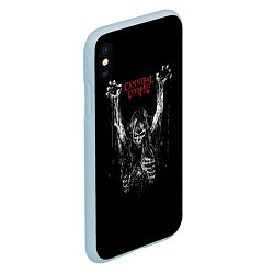 Чехол iPhone XS Max матовый Cannibal Corpse, цвет: 3D-голубой — фото 2