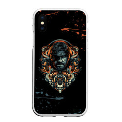 Чехол iPhone XS Max матовый METAL GEAR SOLID SNAKE, цвет: 3D-белый