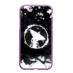 Чехол iPhone XS Max матовый ГРОТ, цвет: 3D-фиолетовый