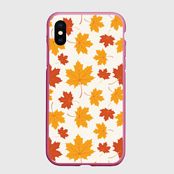 Чехол iPhone XS Max матовый Осень Autumn