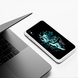 Чехол iPhone XS Max матовый GENSHIN IMPACT, ЧЖУН ЮНЬ, цвет: 3D-белый — фото 2