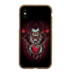 Чехол iPhone XS Max матовый DEATH NOTE ТЕТРАДЬ СМЕРТИ