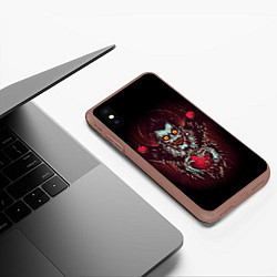 Чехол iPhone XS Max матовый DEATH NOTE ТЕТРАДЬ СМЕРТИ, цвет: 3D-коричневый — фото 2