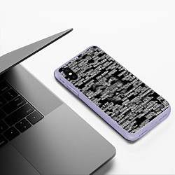 Чехол iPhone XS Max матовый Эвфемизмы анонимуса, цвет: 3D-светло-сиреневый — фото 2