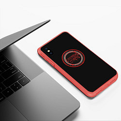 Чехол iPhone XS Max матовый Cannibal Corpse, цвет: 3D-красный — фото 2