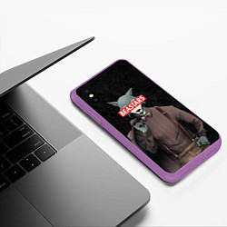 Чехол iPhone XS Max матовый BEASTARS, цвет: 3D-фиолетовый — фото 2