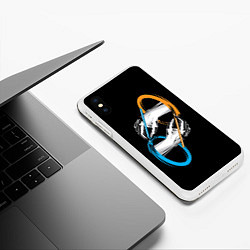 Чехол iPhone XS Max матовый PORTAL 2 ПОРТАЛ 2, цвет: 3D-белый — фото 2