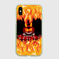 Чехол iPhone XS Max матовый CUPHEAD DEVIL