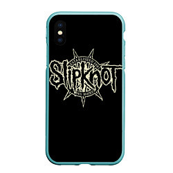 Чехол iPhone XS Max матовый Slipknot 1995, цвет: 3D-мятный