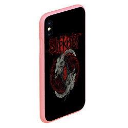 Чехол iPhone XS Max матовый Slipknot Черепа, цвет: 3D-баблгам — фото 2