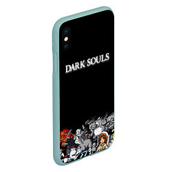 Чехол iPhone XS Max матовый 8bit Dark Souls, цвет: 3D-мятный — фото 2