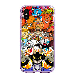 Чехол iPhone XS Max матовый CUPHEAD