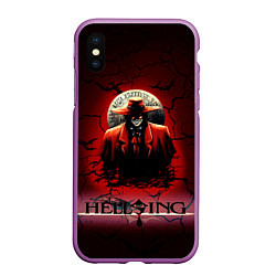 Чехол iPhone XS Max матовый HELLSING $$$