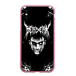 Чехол iPhone XS Max матовый BERSERK БЕРСЕРК, цвет: 3D-розовый