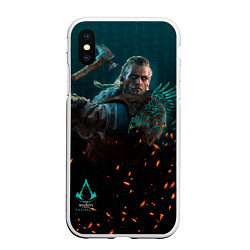 Чехол iPhone XS Max матовый Valhalla, цвет: 3D-белый