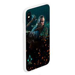 Чехол iPhone XS Max матовый Valhalla, цвет: 3D-белый — фото 2