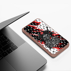 Чехол iPhone XS Max матовый БОГ ОДИН, цвет: 3D-коричневый — фото 2