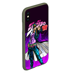 Чехол iPhone XS Max матовый JOJOS BIZARRE ADVENTURE, цвет: 3D-темно-зеленый — фото 2