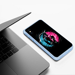 Чехол iPhone XS Max матовый СТАЛЬНОЙ АЛХИМИК, цвет: 3D-голубой — фото 2