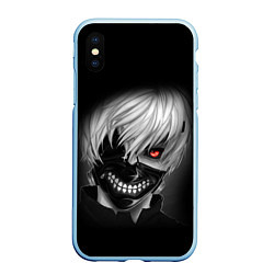 Чехол iPhone XS Max матовый TOKYO GHOUL ТОКИЙСКИЙ ГУЛЬ, цвет: 3D-голубой