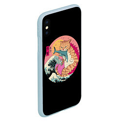 Чехол iPhone XS Max матовый CATZILLA, цвет: 3D-голубой — фото 2