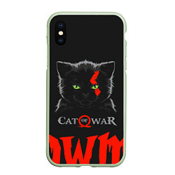 Чехол iPhone XS Max матовый Cat of war