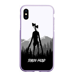 Чехол iPhone XS Max матовый SIREN HEAD DARK FOREST