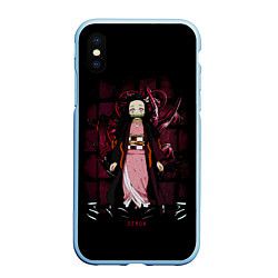 Чехол iPhone XS Max матовый Nezuko Kamado Kimetsu no Yaiba