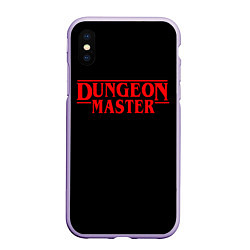 Чехол iPhone XS Max матовый Stranger Dungeon Master, цвет: 3D-светло-сиреневый