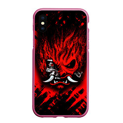 Чехол iPhone XS Max матовый SAMURAI KEANU REEVES RED