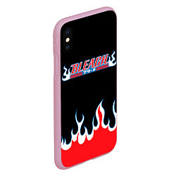 Чехол iPhone XS Max матовый BLEACH FLAME БЛИЧ ПЛАМЯ, цвет: 3D-розовый — фото 2