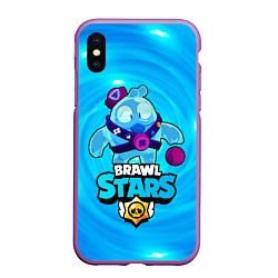 Чехол iPhone XS Max матовый Сквик Squeak Brawl Stars