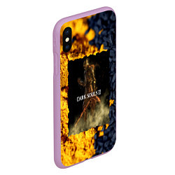 Чехол iPhone XS Max матовый DARK SOULS 3, цвет: 3D-сиреневый — фото 2
