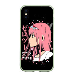 Чехол iPhone XS Max матовый Darling in the Franxx Zero Two