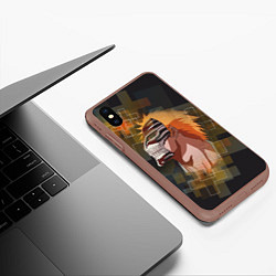 Чехол iPhone XS Max матовый Блич Маска, цвет: 3D-коричневый — фото 2