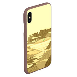 Чехол iPhone XS Max матовый Пустыня, цвет: 3D-коричневый — фото 2