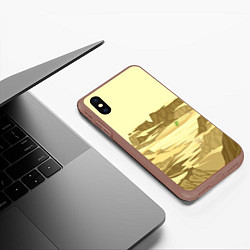 Чехол iPhone XS Max матовый Пустыня, цвет: 3D-коричневый — фото 2