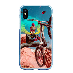 Чехол iPhone XS Max матовый Riders Republic