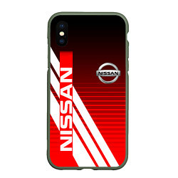 Чехол iPhone XS Max матовый NISSAN НИССАН СПОРТ